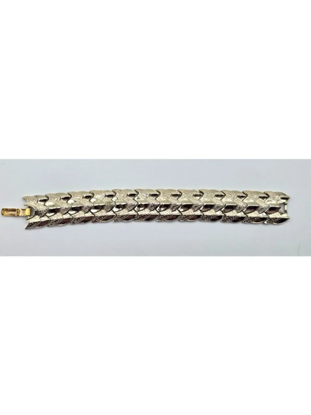 CORO Signed 3-Row Bracelet Elegant Gold Tone Shiny Sparkly Statement Vintage
